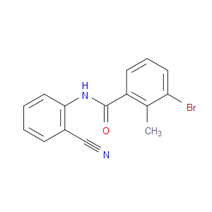 3-BROMO-N-(2-CYANOPHENYL)-2-METHYLBENZAMIDE