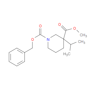 METHYL 1-CBZ-3-ISOPROPYLPIPERIDINE-3-CARBOXYLATE - Click Image to Close
