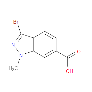 3-BROMO-1-METHYL-1H-INDAZOLE-6-CARBOXYLIC ACID - Click Image to Close