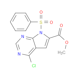 METHYL 4-CHLORO-7-PHENYLSULFONYL-7H-PYRROLO[2,3-D]PYRIMIDINE-6-CARBOXYLATE