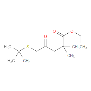 ETHYL 5-(TERT-BUTYLTHIO)-2,2-DIMETHYL-4-OXOPENTANOATE