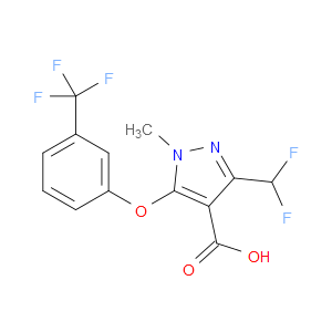 3-(DIFLUOROMETHYL)-1-METHYL-5-(3-(TRIFLUOROMETHYL)PHENOXY)-1H-PYRAZOLE-4-CARBOXYLIC ACID