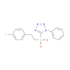 5-(4-FLUOROPHENETHYLSULFONYL)-1-PHENYL-1H-TETRAZOLE