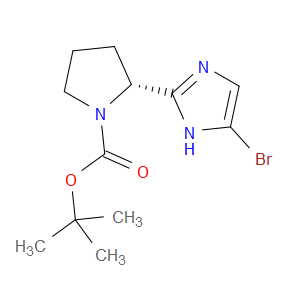 TERT-BUTYL (2R)-2-(4-BROMO-1H-IMIDAZOL-2-YL)PYRROLIDINE-1-CARBOXYLATE - Click Image to Close