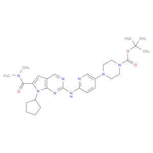 TERT-BUTYL 4-(6-((7-CYCLOPENTYL-6-(DIMETHYLCARBAMOYL)-7H-PYRROLO[2,3-D]PYRIMIDIN-2-YL)AMINO)PYRIDIN-3-YL)PIPERAZINE-1-CARBOXYLATE