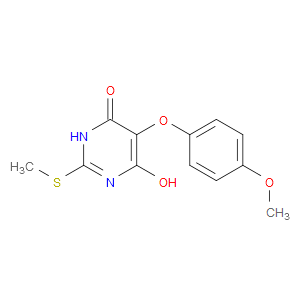 5-(4-METHOXYPHENOXY)-2-(METHYLTHIO)PYRIMIDINE-4,6-DIOL