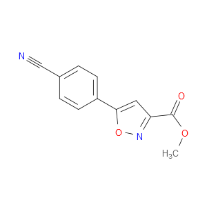 METHYL 5-(4-CYANOPHENYL)ISOXAZOLE-3-CARBOXYLATE - Click Image to Close