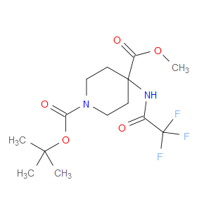 METHYL N-BOC-4-(TRIFLUOROACETYLAMINO)PIPERIDINE-4-CARBOXYLATE - Click Image to Close