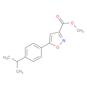 METHYL 5-(4-ISOPROPYLPHENYL)ISOXAZOLE-3-CARBOXYLATE