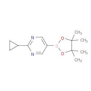 2-CYCLOPROPYL-5-(4,4,5,5-TETRAMETHYL-1,3,2-DIOXABOROLAN-2-YL)PYRIMIDINE