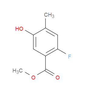 METHYL 2-FLUORO-5-HYDROXY-4-METHYLBENZOATE - Click Image to Close