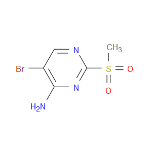 5-BROMO-2-(METHYLSULFONYL)PYRIMIDIN-4-AMINE - Click Image to Close
