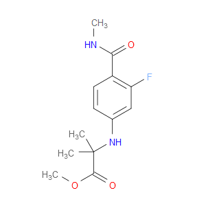 METHYL 2-((3-FLUORO-4-(METHYLCARBAMOYL)PHENYL)AMINO)-2-METHYLPROPANOATE