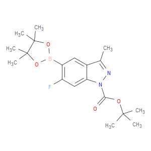 TERT-BUTYL 6-FLUORO-3-METHYL-5-(4,4,5,5-TETRAMETHYL-1,3,2-DIOXABOROLAN-2-YL)-1H-INDAZOLE-1-CARBOXYLATE