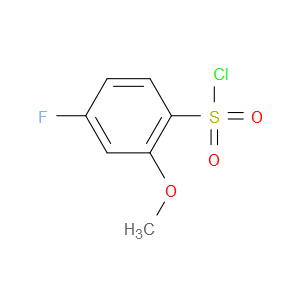 4-FLUORO-2-METHOXYBENZENE-1-SULFONYL CHLORIDE