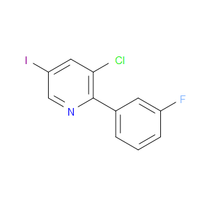 3-CHLORO-2-(3-FLUOROPHENYL)-5-IODOPYRIDINE