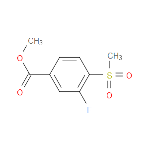 METHYL 3-FLUORO-4-(METHYLSULFONYL)BENZOATE