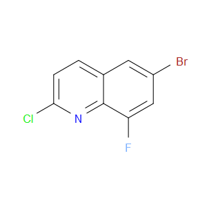 6-BROMO-2-CHLORO-8-FLUOROQUINOLINE - Click Image to Close