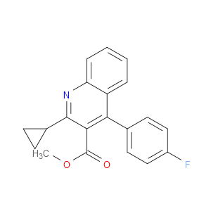 METHYL 4-(4'-FLUOROPHENYL)-2-(CYCLOPROPYL)-3-QUINOLINECARBOXYLATE - Click Image to Close