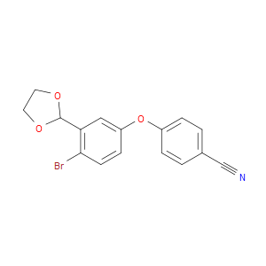 4-(4-BROMO-3-(1,3-DIOXOLAN-2-YL)PHENOXY)BENZONITRILE