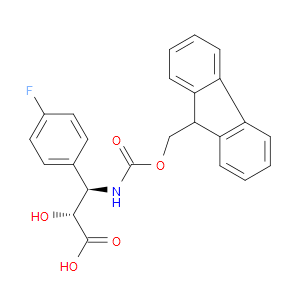 (2R,3R)-3-((((9H-FLUOREN-9-YL)METHOXY)CARBONYL)AMINO)-3-(4-FLUOROPHENYL)-2-HYDROXYPROPANOIC ACID