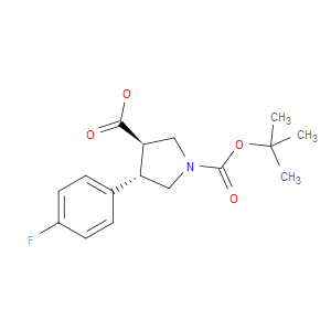 TRANS-1-(TERT-BUTOXYCARBONYL)-4-(4-FLUOROPHENYL)PYRROLIDINE-3-CARBOXYLIC ACID - Click Image to Close
