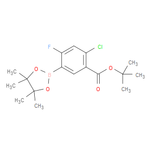 TERT-BUTYL 2-CHLORO-4-FLUORO-5-(4,4,5,5-TETRAMETHYL-1,3,2-DIOXABOROLAN-2-YL)BENZOATE - Click Image to Close