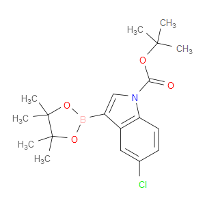 TERT-BUTYL 5-CHLORO-3-(4,4,5,5-TETRAMETHYL-1,3,2-DIOXABOROLAN-2-YL)-1H-INDOLE-1-CARBOXYLATE - Click Image to Close