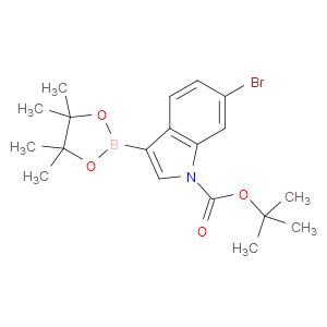 TERT-BUTYL 6-BROMO-3-(4,4,5,5-TETRAMETHYL-1,3,2-DIOXABOROLAN-2-YL)-1H-INDOLE-1-CARBOXYLATE - Click Image to Close
