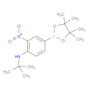 N-(TERT-BUTYL)-2-NITRO-4-(4,4,5,5-TETRAMETHYL-1,3,2-DIOXABOROLAN-2-YL)ANILINE