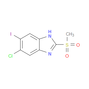 5-CHLORO-6-IODO-2-(METHYLSULFONYL)-1H-BENZO[D]IMIDAZOLE