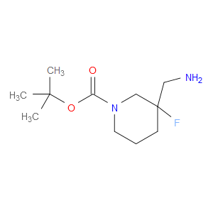 TERT-BUTYL 3-(AMINOMETHYL)-3-FLUOROPIPERIDINE-1-CARBOXYLATE - Click Image to Close
