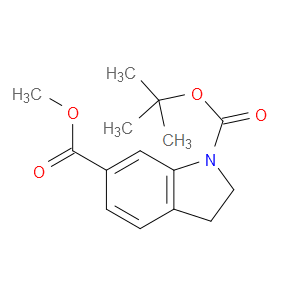 1-TERT-BUTYL 6-METHYL 2,3-DIHYDRO-1H-INDOLE-1,6-DICARBOXYLATE - Click Image to Close
