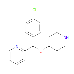 2-((4-CHLOROPHENYL)(PIPERIDIN-4-YLOXY)METHYL)PYRIDINE