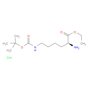 (S)-ETHYL 2-AMINO-6-((TERT-BUTOXYCARBONYL)AMINO)HEXANOATE HYDROCHLORIDE - Click Image to Close
