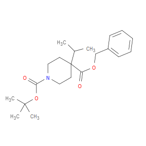 BENZYL N-BOC-4-ISOPROPYL-4-PIPERIDINECARBOXYLATE - Click Image to Close