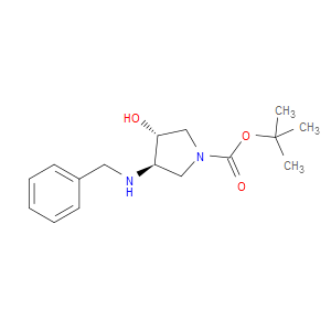 TRANS-3-BENZYLAMINO-4-HYDROXY-PYRROLIDINE-1-CARBOXYLIC ACID TERT-BUTYL ESTER