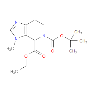 5-TERT-BUTYL 4-ETHYL 3-METHYL-6,7-DIHYDRO-3H-IMIDAZO[4,5-C]PYRIDINE-4,5(4H)-DICARBOXYLATE