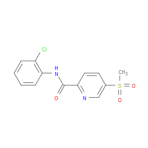 N-(2-CHLOROPHENYL)-5-(METHYLSULFONYL)PICOLINAMIDE - Click Image to Close