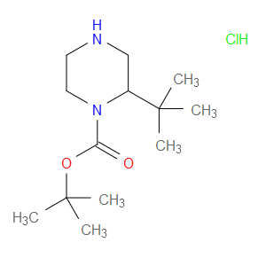 TERT-BUTYL 2-TERT-BUTYLPIPERAZINE-1-CARBOXYLATE HYDROCHLORIDE - Click Image to Close