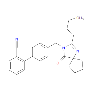 4'-((2-BUTYL-4-OXO-1,3-DIAZASPIRO[4.4]NON-1-EN-3-YL)METHYL)-[1,1'-BIPHENYL]-2-CARBONITRILE