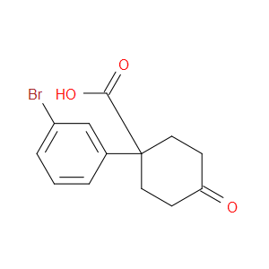 1-(3-BROMOPHENYL)-4-OXOCYCLOHEXANECARBOXYLIC ACID - Click Image to Close