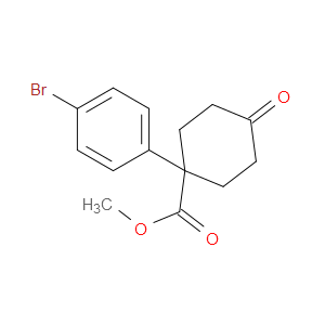 METHYL 1-(4-BROMOPHENYL)-4-OXOCYCLOHEXANECARBOXYLATE