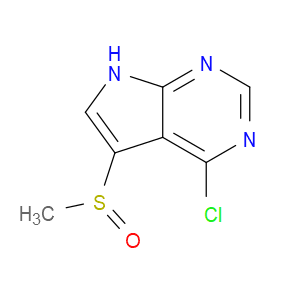 4-CHLORO-5-(METHYLSULFINYL)-7H-PYRROLO[2,3-D]PYRIMIDINE