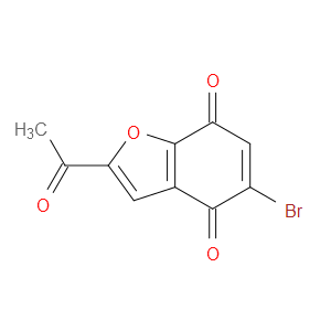2-ACETYL-5-BROMO-4,7-DIHYDRO-1-BENZOFURAN-4,7-DIONE - Click Image to Close