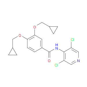 3,4-BIS(CYCLOPROPYLMETHOXY)-N-(3,5-DICHLOROPYRIDIN-4-YL)BENZAMIDE