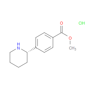 (S)-METHYL 4-(PIPERIDIN-2-YL)BENZOATE HYDROCHLORIDE