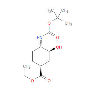 (1S,3S,4S)-ETHYL 4-((TERT-BUTOXYCARBONYL)AMINO)-3-HYDROXYCYCLOHEXANECARBOXYLATE