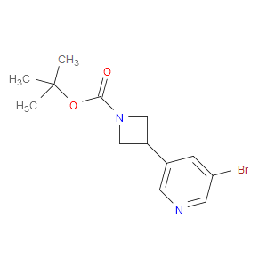 TERT-BUTYL 3-(5-BROMOPYRIDIN-3-YL)AZETIDINE-1-CARBOXYLATE