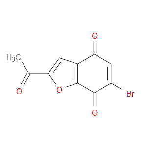 2-ACETYL-6-BROMO-BENZOFURAN-4,7-DIONE